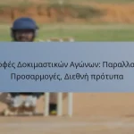 Μορφές Δοκιμαστικών Αγώνων: Παραλλαγές, Προσαρμογές, Διεθνή πρότυπα