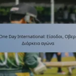 One Day International: Είσοδοι, Οβερ, Διάρκεια αγώνα