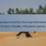 Παγκόσμιο Κύπελλο One Day International: Ιστορία, Μορφές, Αξέχαστοι αγώνες