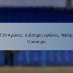 T20 Αγώνας: Διάσημοι αγώνες, Ρεκόρ, Ορόσημα